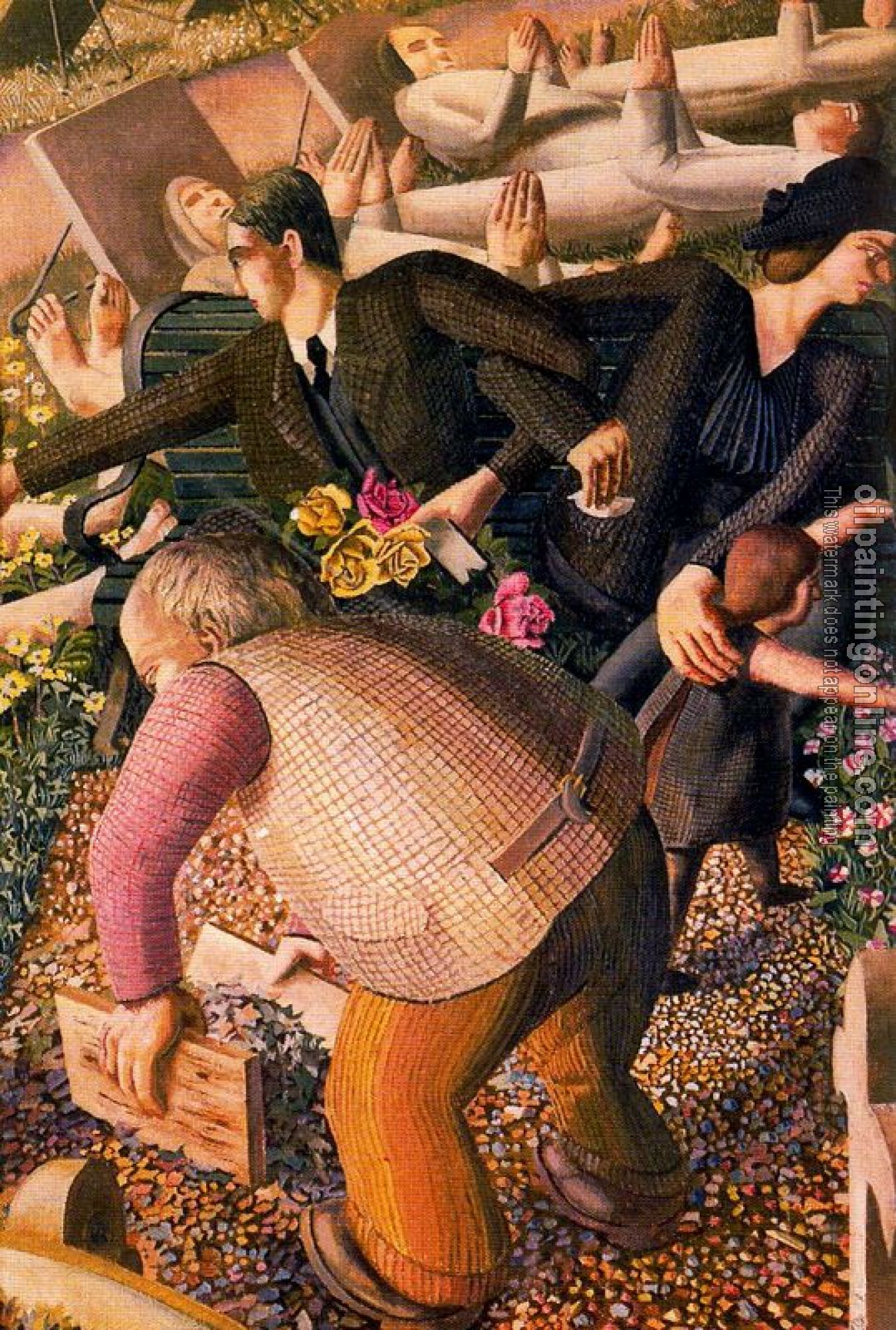 Stanley Spencer - The Resurrection, Waking Up II